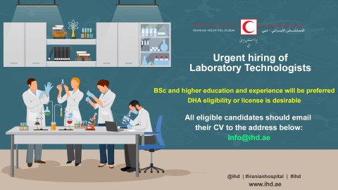 Urgent hiring of Laboratory Technologists 