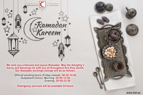 Our Ramadan workings timings will be as follows: