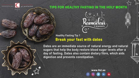 Tips for healthy fasting in the Holy Month