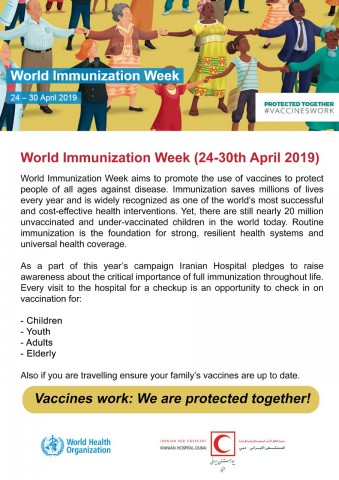 World Immunization Week ( 24 - 30 April 2019 )