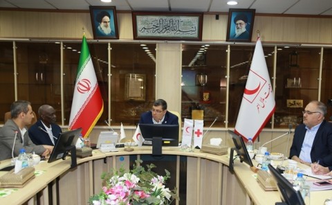 Prof. Ziaee meets Chad Red Cross President in Tehran
