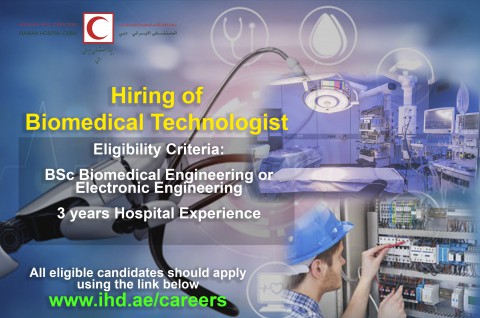 The hiring of Biomedical Technologist