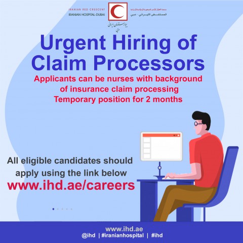 Urgent Hiring of Claim Processors