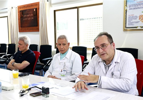 Strategic Meeting Between Dr. Taher Doroudi, Director General of Iranian Hospital Dubai, and the Cardiology & Cardiac Surgery Team