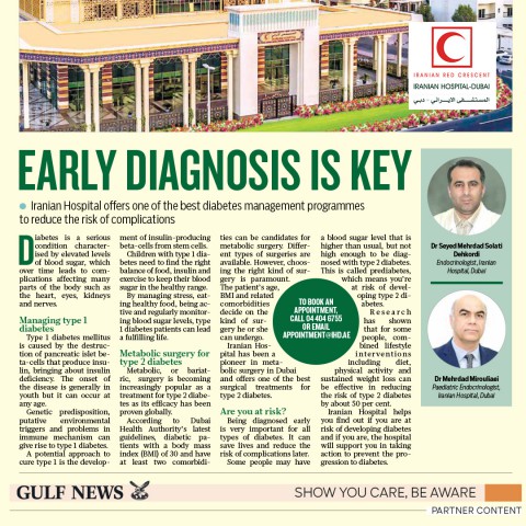 Early Diagnosis is Key - Diabetes Management 