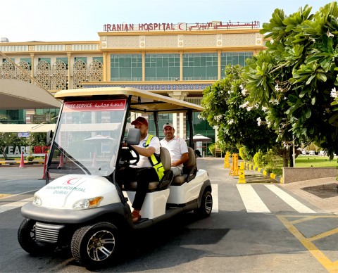 Courtesy Shuttle Service Launched  at the Parking Area of Iranian Hospital Dubai