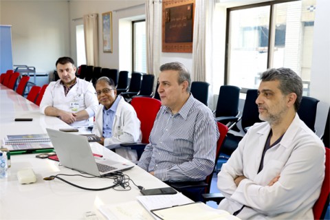 Meeting Between Iranian Hospital Dubai Director General and Radiology Specialists to Improve Services