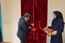 In the presence of "Deputy Minister" of the Ministry of Health and Medical Education, Dr. Ziaee unveiled the memorial plaque of "Iranian hospital Conventional Center"