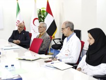 Meeting of Dr. Taher Doroudi, Chairman of Iranian Hospital Dubai,  with the Pediatric and Neonatology Medical Team